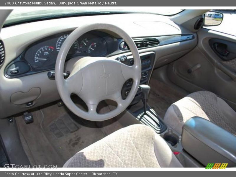 Dark Jade Green Metallic / Neutral 2000 Chevrolet Malibu Sedan