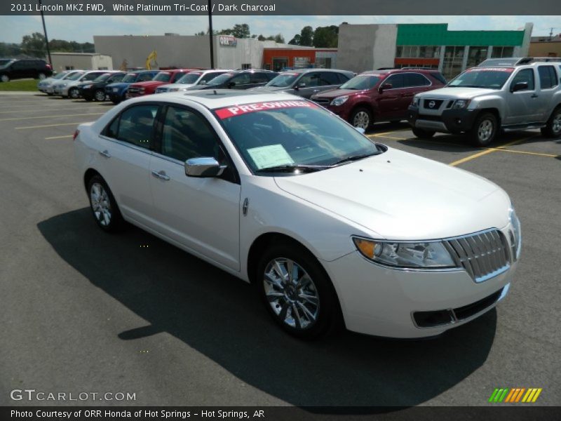 White Platinum Tri-Coat / Dark Charcoal 2011 Lincoln MKZ FWD