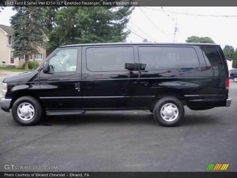 Black / Medium Flint 2011 Ford E Series Van E350 XLT Extended Passenger