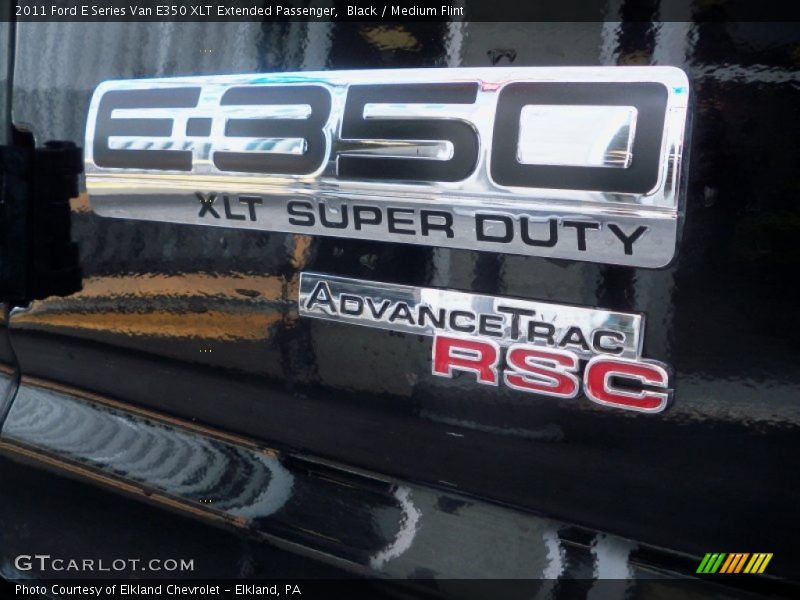 Black / Medium Flint 2011 Ford E Series Van E350 XLT Extended Passenger