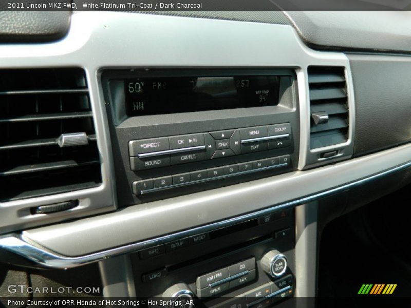 White Platinum Tri-Coat / Dark Charcoal 2011 Lincoln MKZ FWD