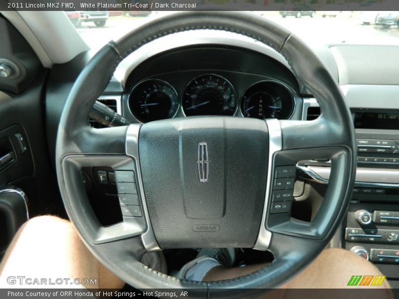 White Platinum Tri-Coat / Dark Charcoal 2011 Lincoln MKZ FWD