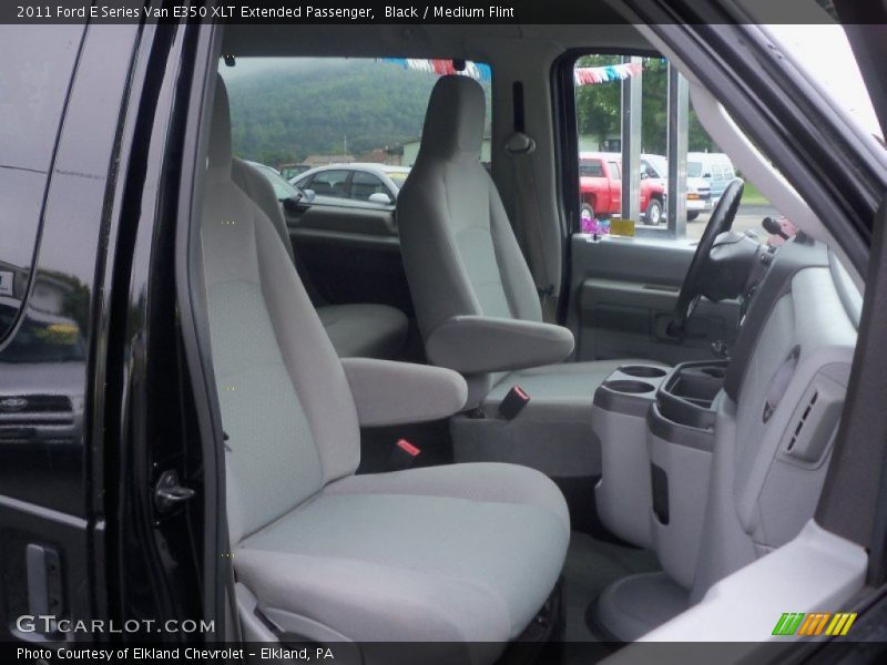 Black / Medium Flint 2011 Ford E Series Van E350 XLT Extended Passenger