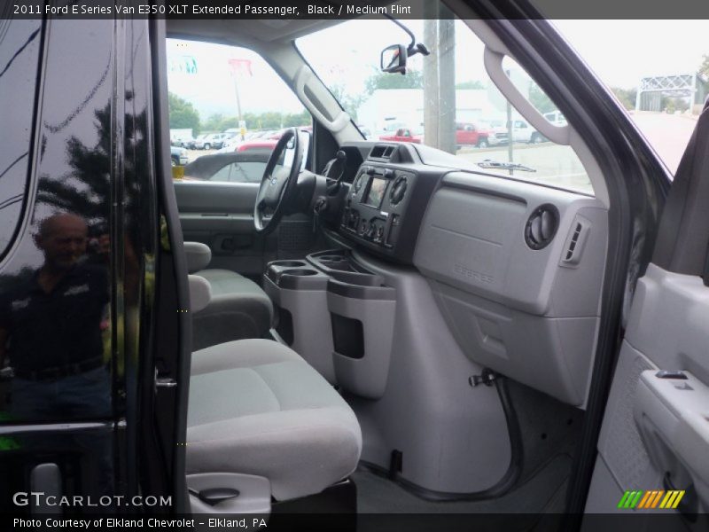 Black / Medium Flint 2011 Ford E Series Van E350 XLT Extended Passenger