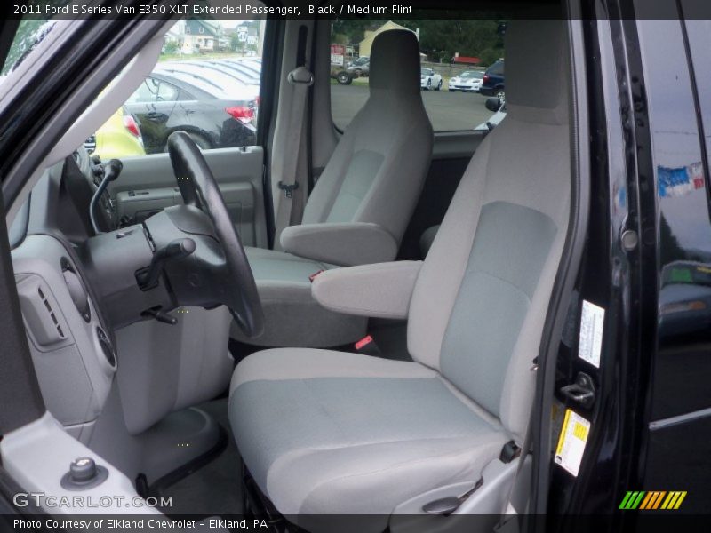 Black / Medium Flint 2011 Ford E Series Van E350 XLT Extended Passenger