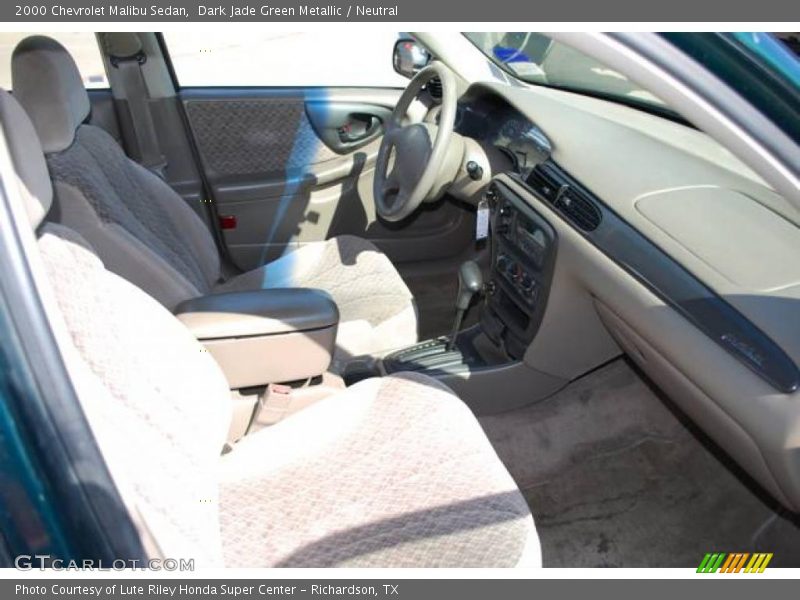 Dark Jade Green Metallic / Neutral 2000 Chevrolet Malibu Sedan