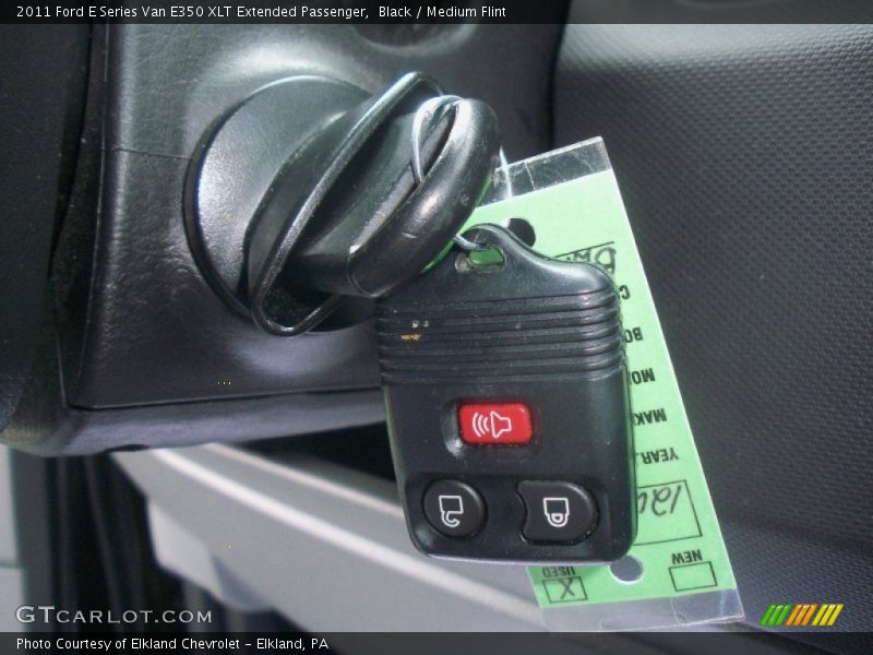 Black / Medium Flint 2011 Ford E Series Van E350 XLT Extended Passenger