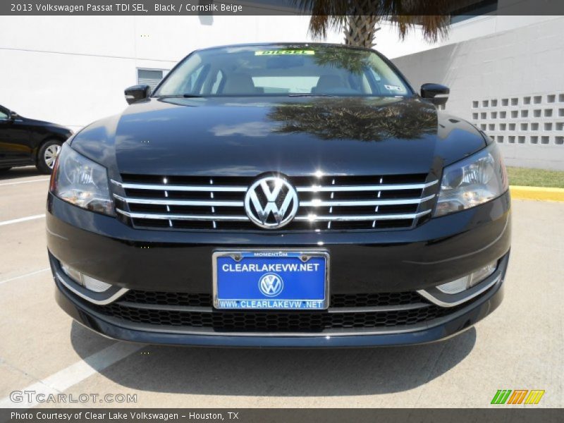 Black / Cornsilk Beige 2013 Volkswagen Passat TDI SEL