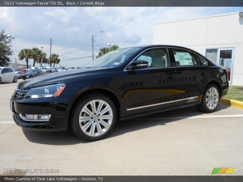 Black / Cornsilk Beige 2013 Volkswagen Passat TDI SEL