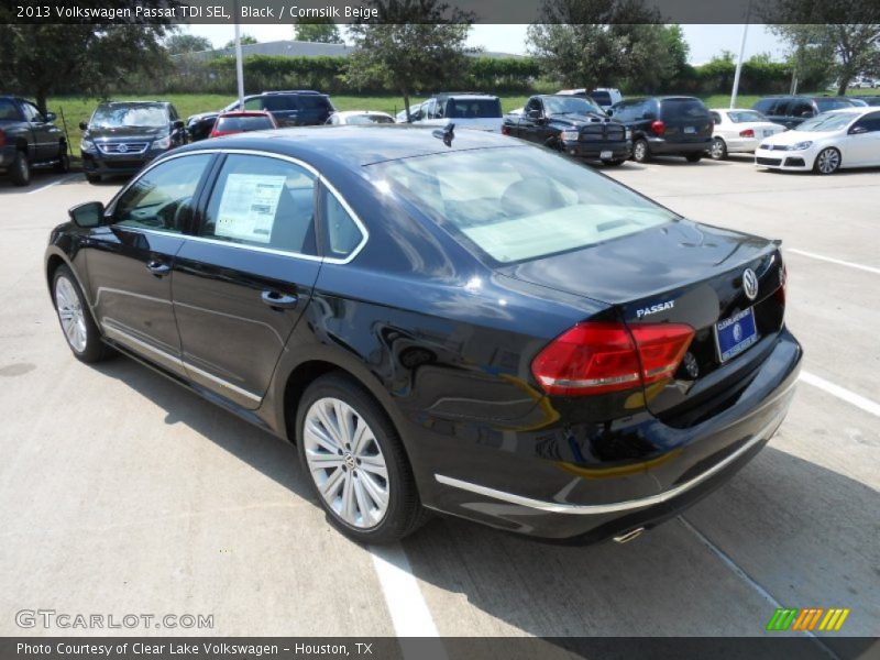 Black / Cornsilk Beige 2013 Volkswagen Passat TDI SEL