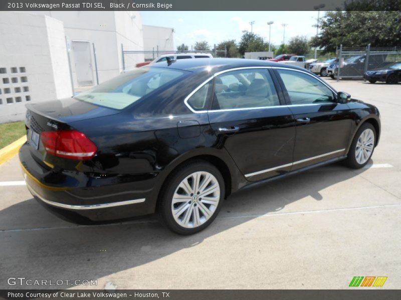 Black / Cornsilk Beige 2013 Volkswagen Passat TDI SEL