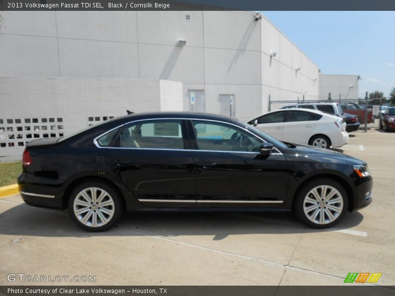 Black / Cornsilk Beige 2013 Volkswagen Passat TDI SEL