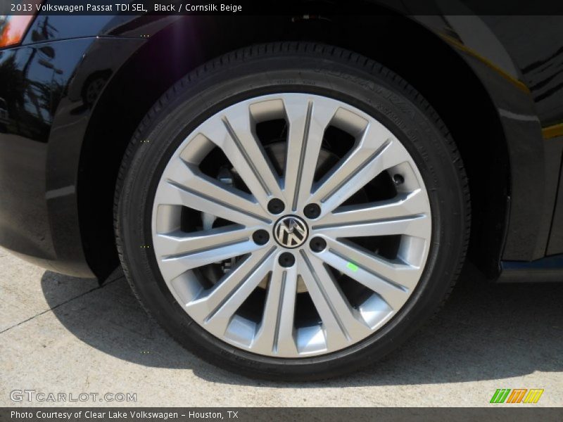 Black / Cornsilk Beige 2013 Volkswagen Passat TDI SEL
