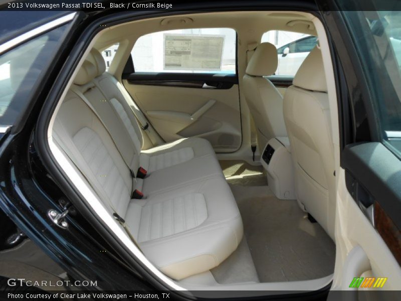 Black / Cornsilk Beige 2013 Volkswagen Passat TDI SEL