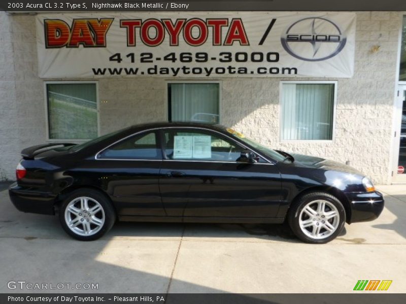 Nighthawk Black Metallic / Ebony 2003 Acura CL 3.2 Type S