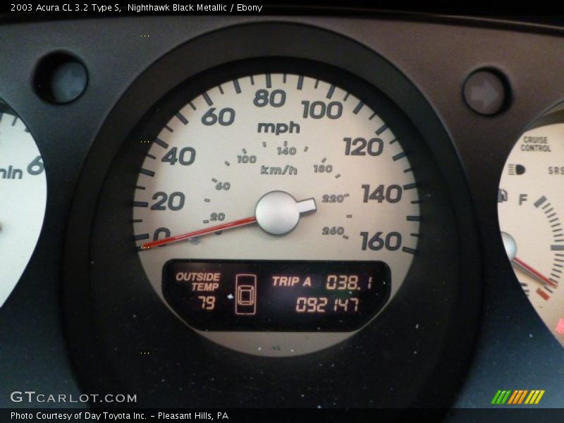 Nighthawk Black Metallic / Ebony 2003 Acura CL 3.2 Type S