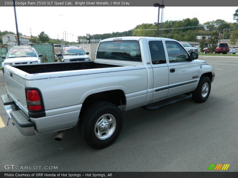 Bright Silver Metallic / Mist Gray 2002 Dodge Ram 2500 SLT Quad Cab