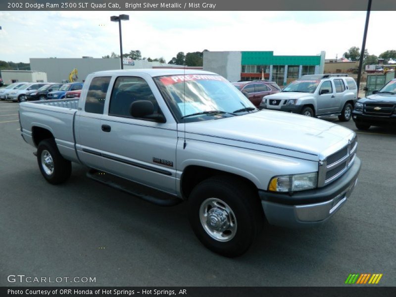 Bright Silver Metallic / Mist Gray 2002 Dodge Ram 2500 SLT Quad Cab