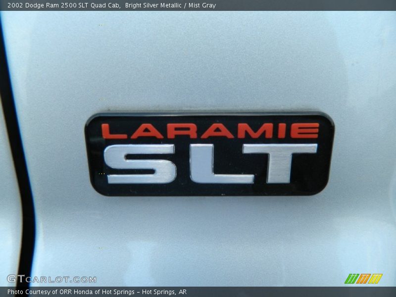 Bright Silver Metallic / Mist Gray 2002 Dodge Ram 2500 SLT Quad Cab