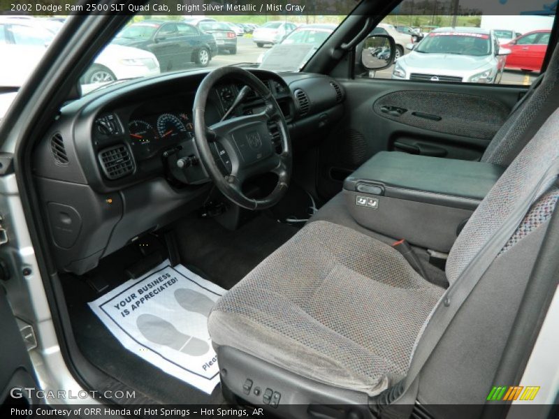 Bright Silver Metallic / Mist Gray 2002 Dodge Ram 2500 SLT Quad Cab
