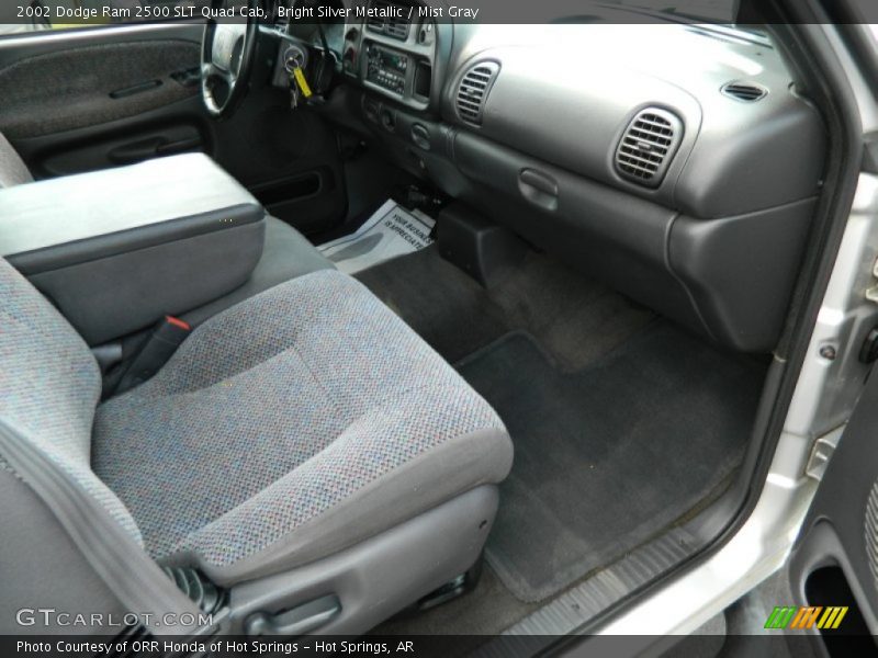 Bright Silver Metallic / Mist Gray 2002 Dodge Ram 2500 SLT Quad Cab