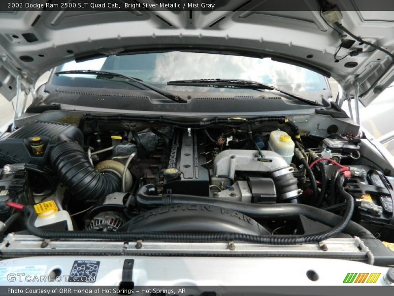 Bright Silver Metallic / Mist Gray 2002 Dodge Ram 2500 SLT Quad Cab