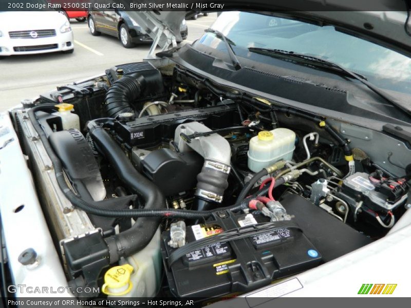 Bright Silver Metallic / Mist Gray 2002 Dodge Ram 2500 SLT Quad Cab