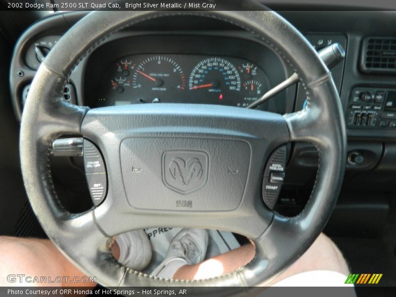 Bright Silver Metallic / Mist Gray 2002 Dodge Ram 2500 SLT Quad Cab