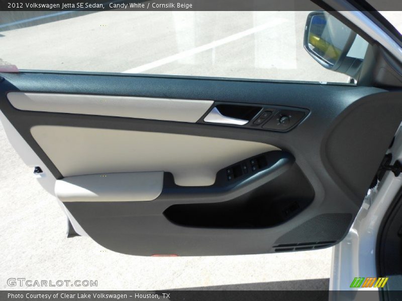 Candy White / Cornsilk Beige 2012 Volkswagen Jetta SE Sedan