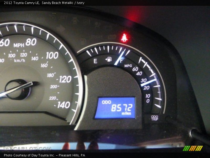 Sandy Beach Metallic / Ivory 2012 Toyota Camry LE