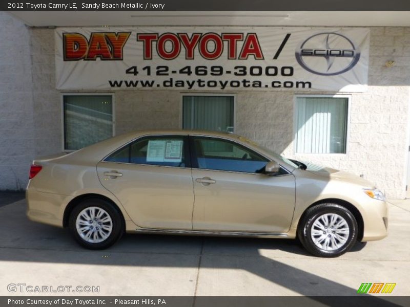 Sandy Beach Metallic / Ivory 2012 Toyota Camry LE