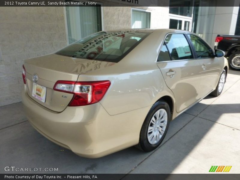 Sandy Beach Metallic / Ivory 2012 Toyota Camry LE
