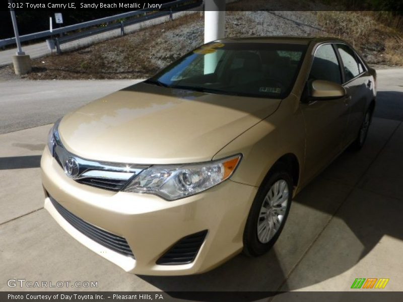 Sandy Beach Metallic / Ivory 2012 Toyota Camry LE