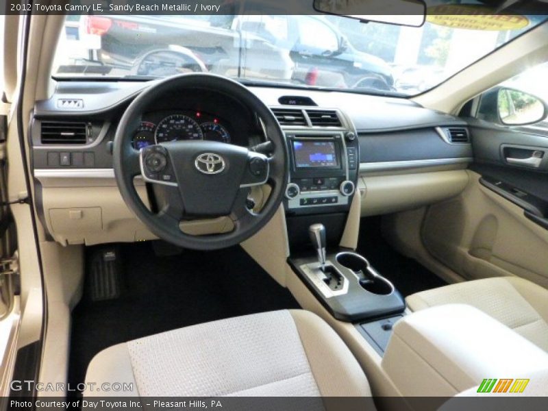 Sandy Beach Metallic / Ivory 2012 Toyota Camry LE