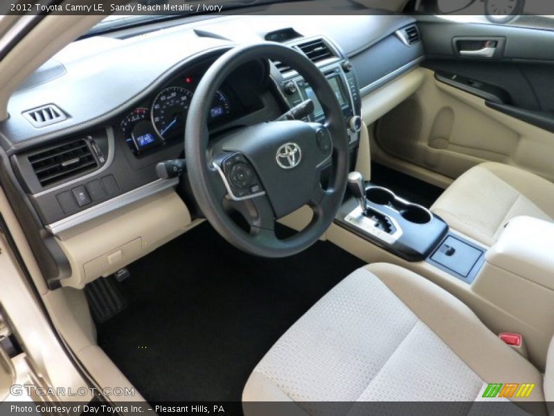 Sandy Beach Metallic / Ivory 2012 Toyota Camry LE