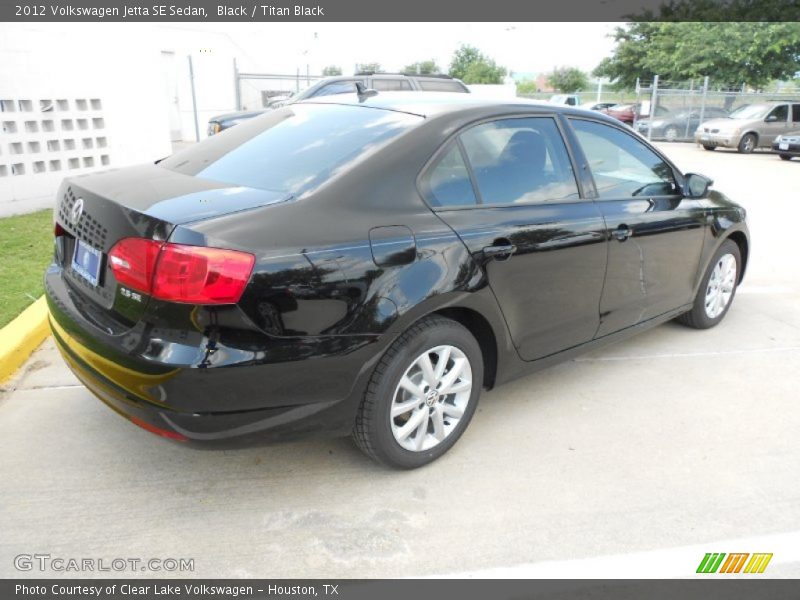 Black / Titan Black 2012 Volkswagen Jetta SE Sedan