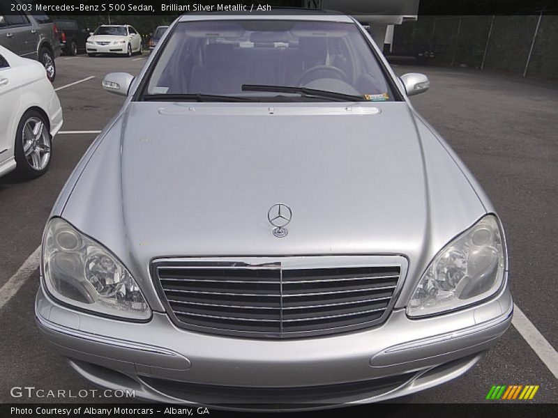 Brilliant Silver Metallic / Ash 2003 Mercedes-Benz S 500 Sedan