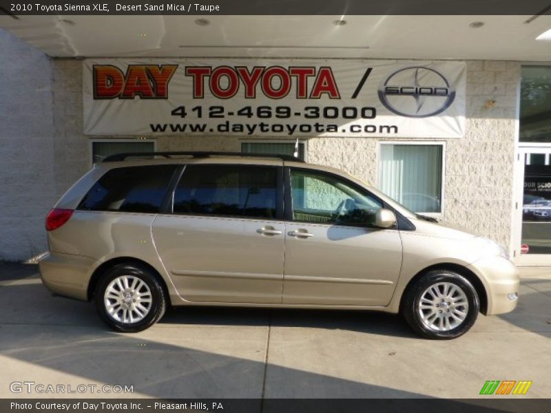 Desert Sand Mica / Taupe 2010 Toyota Sienna XLE