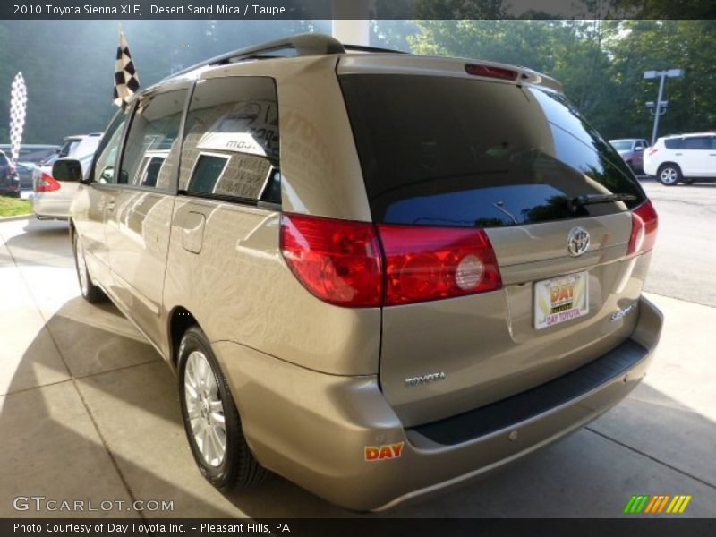 Desert Sand Mica / Taupe 2010 Toyota Sienna XLE