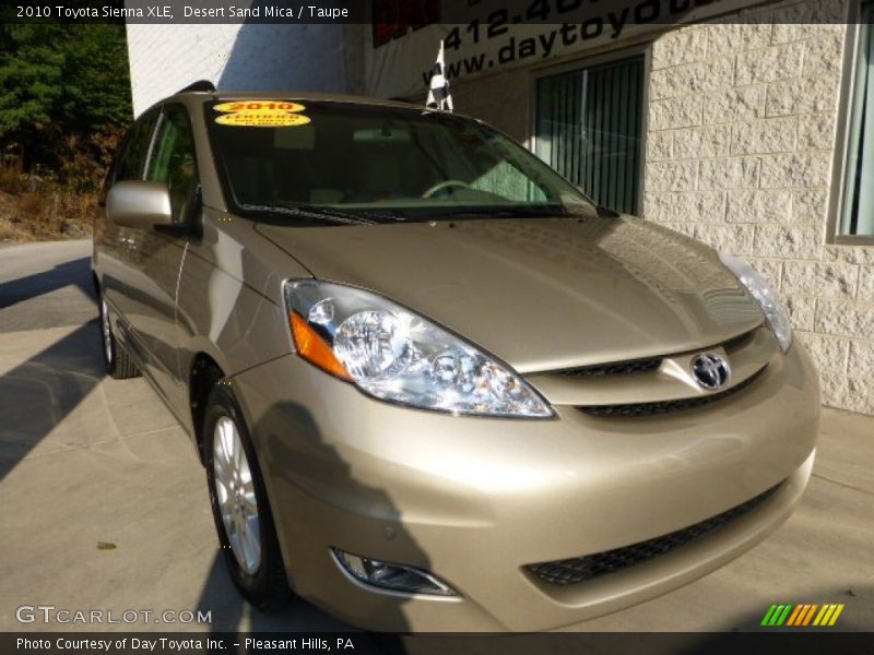 Desert Sand Mica / Taupe 2010 Toyota Sienna XLE