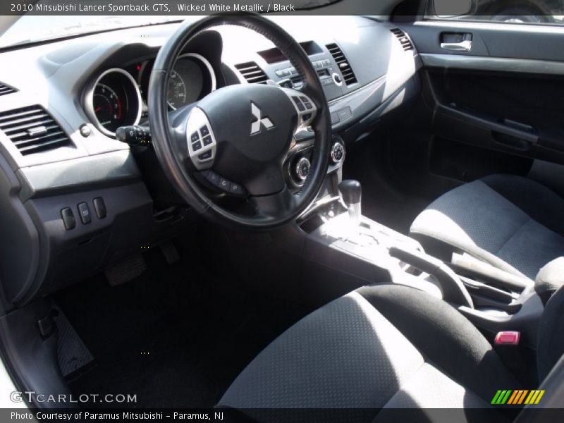 Black Interior - 2010 Lancer Sportback GTS 