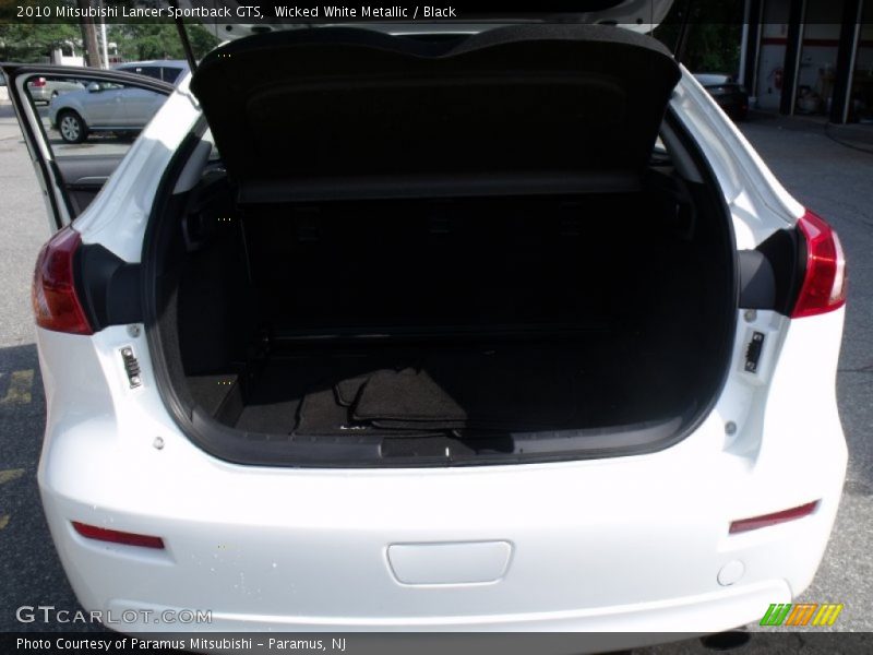 Wicked White Metallic / Black 2010 Mitsubishi Lancer Sportback GTS