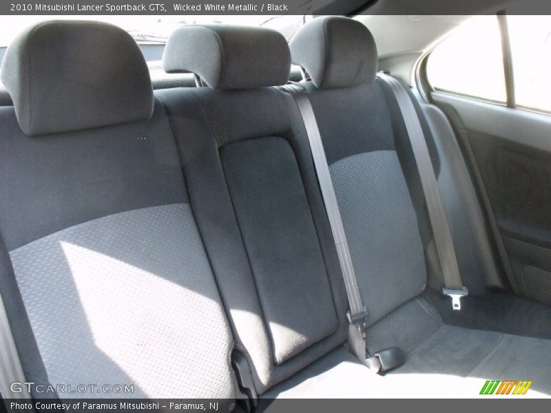 Wicked White Metallic / Black 2010 Mitsubishi Lancer Sportback GTS