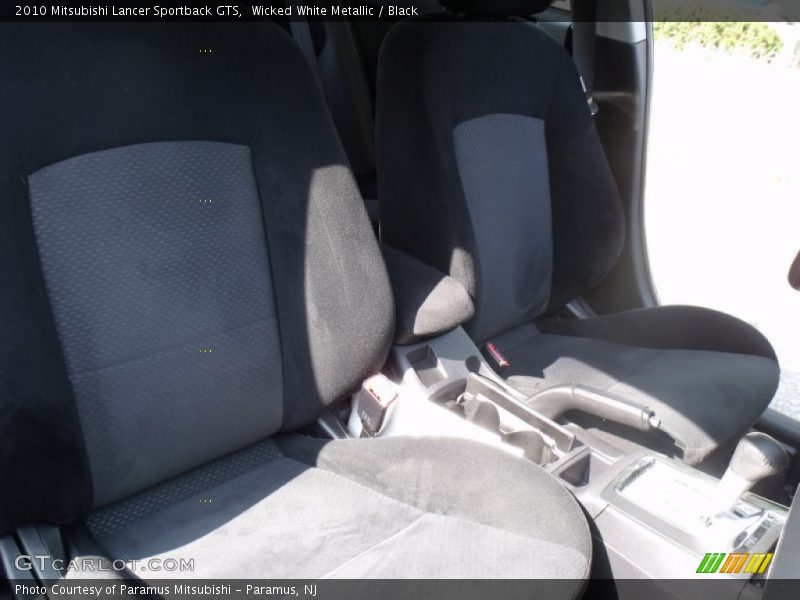 Wicked White Metallic / Black 2010 Mitsubishi Lancer Sportback GTS
