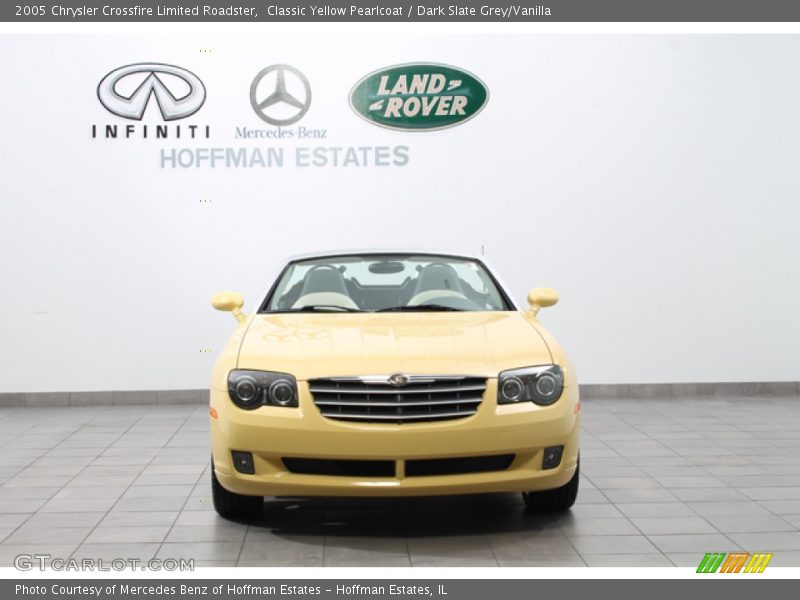Classic Yellow Pearlcoat / Dark Slate Grey/Vanilla 2005 Chrysler Crossfire Limited Roadster