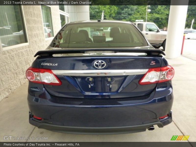 Nautical Blue Metallic / Dark Charcoal 2013 Toyota Corolla S