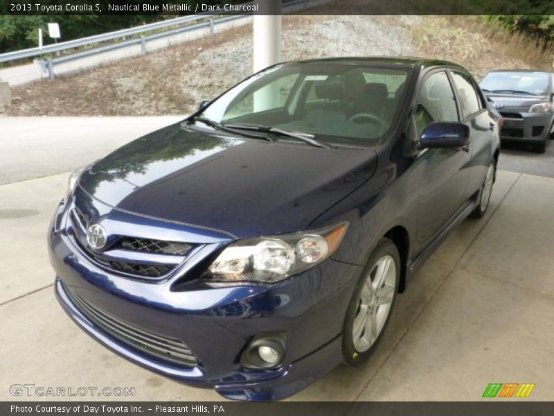 Nautical Blue Metallic / Dark Charcoal 2013 Toyota Corolla S