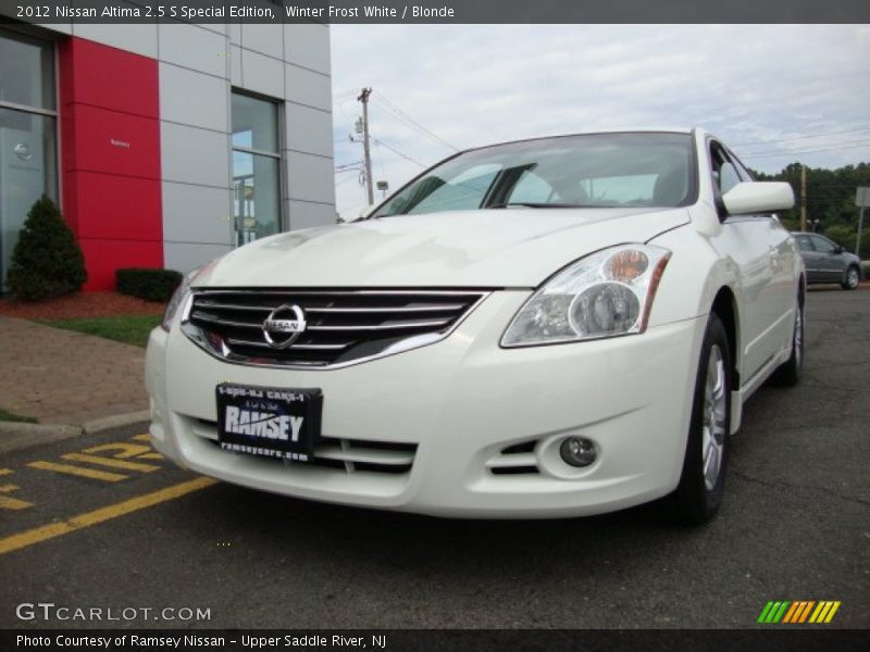 Winter Frost White / Blonde 2012 Nissan Altima 2.5 S Special Edition