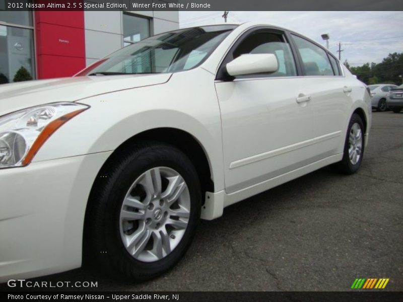 Winter Frost White / Blonde 2012 Nissan Altima 2.5 S Special Edition