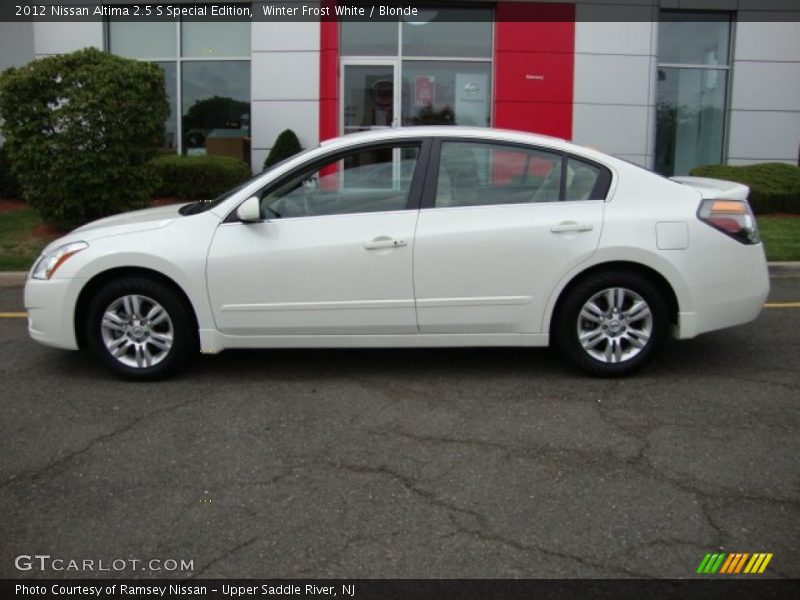 Winter Frost White / Blonde 2012 Nissan Altima 2.5 S Special Edition